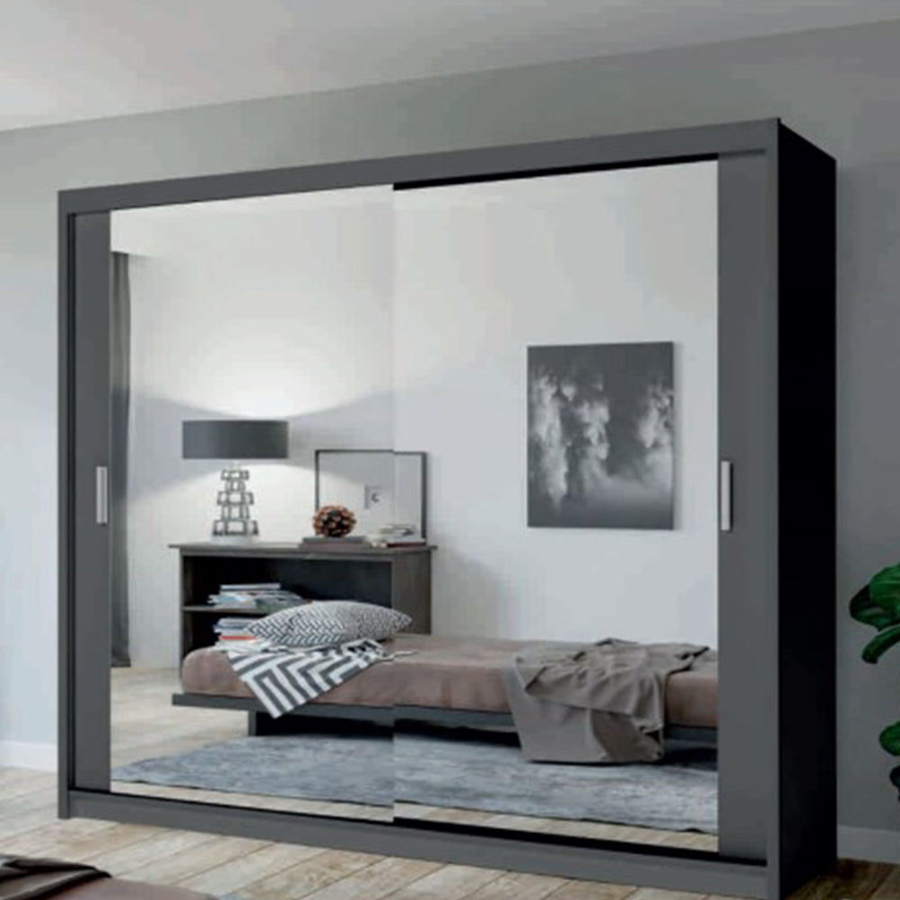 Chicago 2 Door Sliding Wardrobe With Mirror