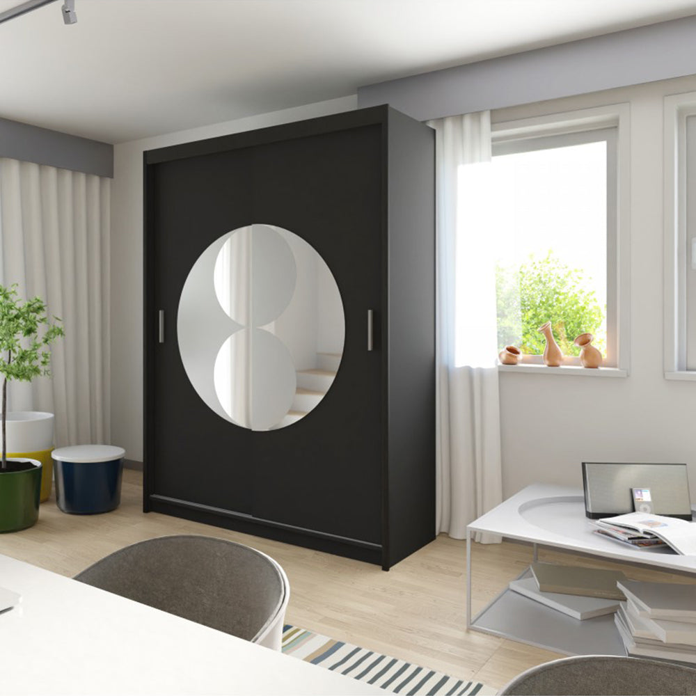 Rio Mirrored 2 Door Sliding Wardrobe In Two Sizes