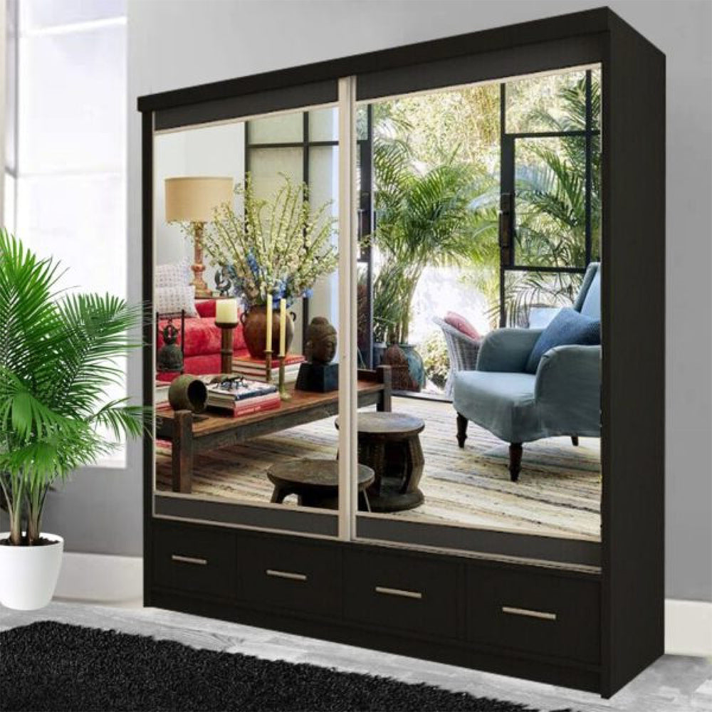 New Mayfair Mirrored Sliding Door Wardrobe