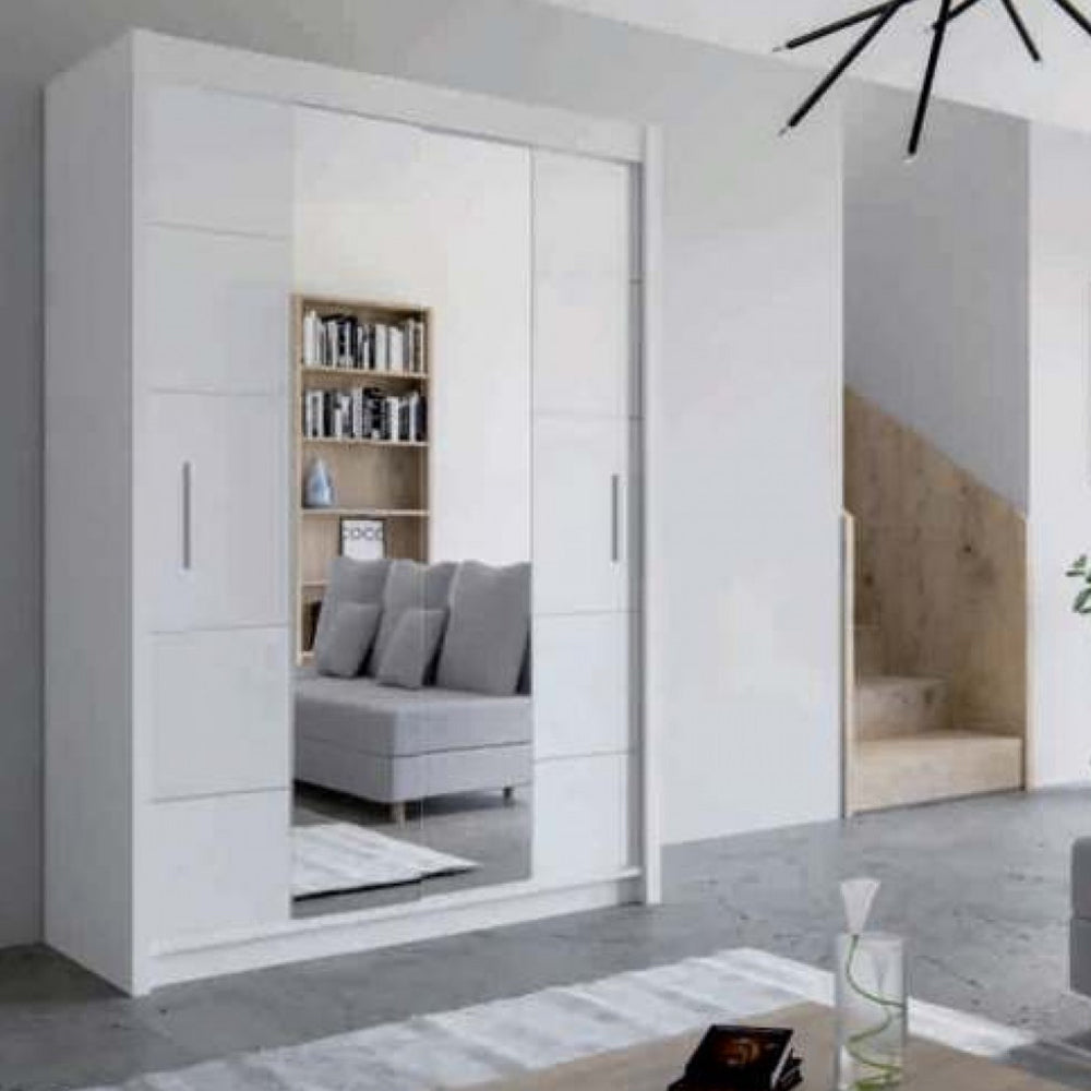 Lisbon 2 Door Mirrored Sliding Wardrobe