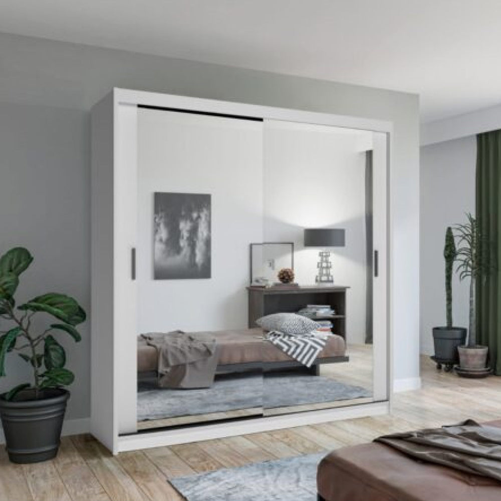 Chicago 2 Door Sliding Wardrobe With Mirror