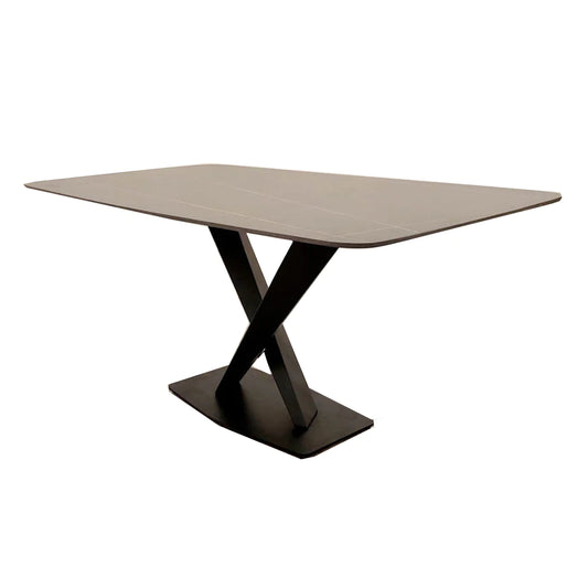 Apollo Black Dining Table with Black Sintered Stone 1.6m
