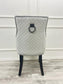 Bentley Black Leg Dining Chair With Back Ring Knocker (Set Of 2 Pieces)