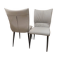 Premium Flora Leather Dining Chairs With Ruched Effect