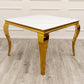 Louis Gold Marble Table With Golden Legs 1m x 1m