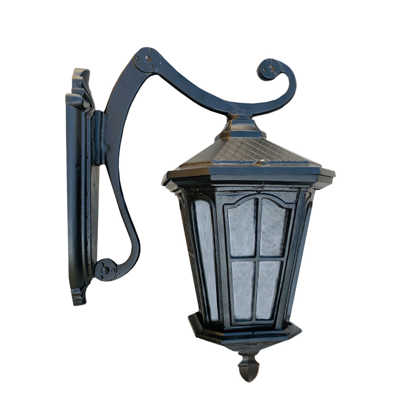 1 Piece Elegent Outdoor Porch Wall Light Wall Mount Exterior Lantern Light Lamp In Black Color