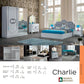 Charlie Bedroom Furniture Set In Black And White Color