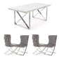 Clarion Dining Table Set With Deep Buttoned Upholstered Back Sandhurst Chairs