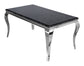 Louis Dining Marble Table With Silver Legs