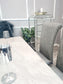 New Xavia Marble Dining Table With Silver Legs 1.8m