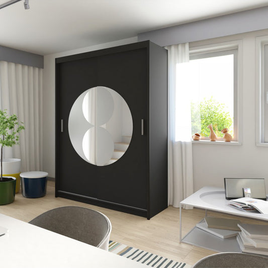 Rio Mirrored 2 Door Sliding Wardrobe In Two Sizes