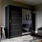 Vision 2 Door Sliding Wardrobe With Mirror In Three Colors