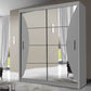 New California Sliding Door Wardrobe With Mirror Available In Different Sizes