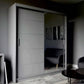 Vision 2 Door Sliding Wardrobe With Mirror In Three Colors