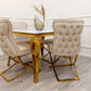 1 Pair New Sandhurst Dining Chairs With Deep Buttoned Upholstered Back