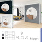 Moon Mirrored 2 Door Sliding Wardrobe In 207cm