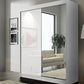 Vikas 2 Door Sliding Wardrobe With Long Mirrored Door